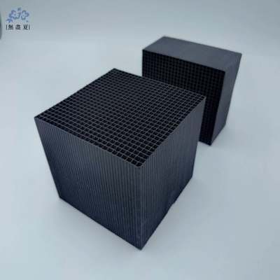 qualité  Sustainable 900mg/g Coal Based Activated Carbon Honeycomb For VOCs Removal 100*100*100mm usine
