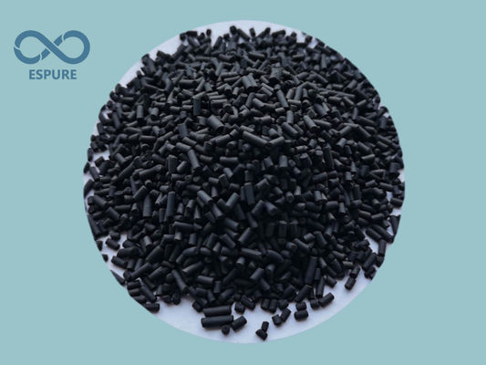 600 mg/g Pellets cylindriques noirs à base de charbon actif de 4 mm
